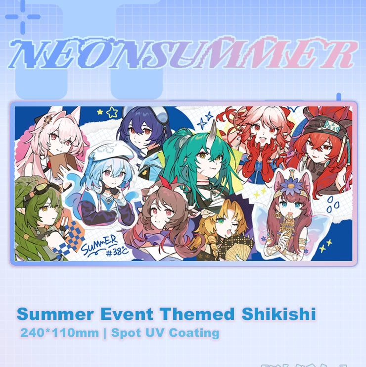 Arknights Summer Event 2025 Themed Doujin Shikishi | Art by BreadGunn