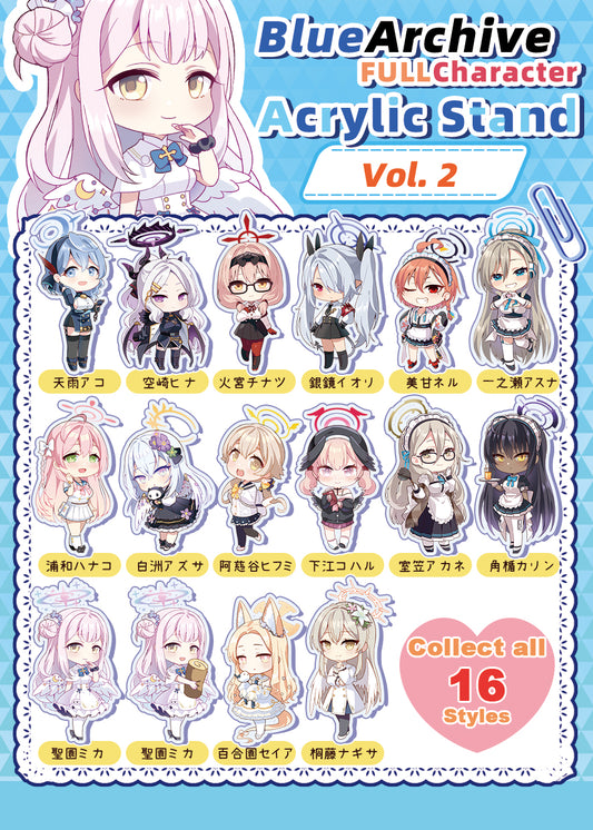 Blue Archive Doujin Chibi Acrylic Stand Blind Box | Art by Mio