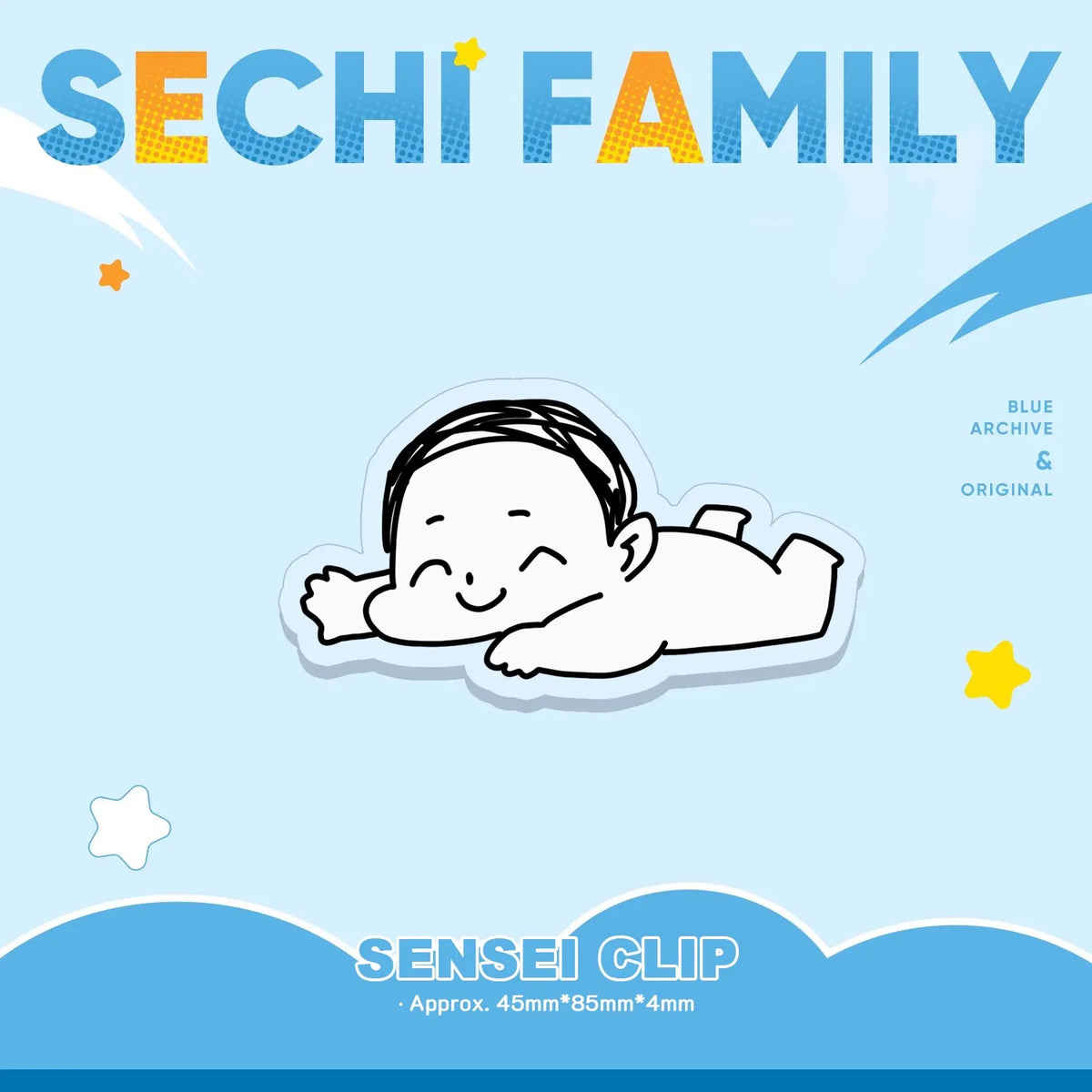 Blue Archive Sensei Clip | Art by Sechi