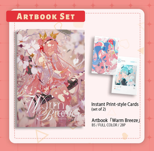 Vocaloid Hatsune Miku Doujin Artbook Set「Warm Breeze」 | Art by Li Flag
