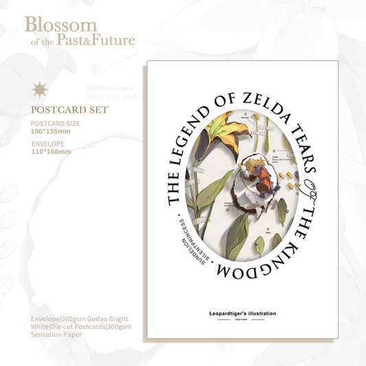 The Legend of Zelda: Tears of the Kingdom Doujin Link Postcard Set | Art by Leopardtiger