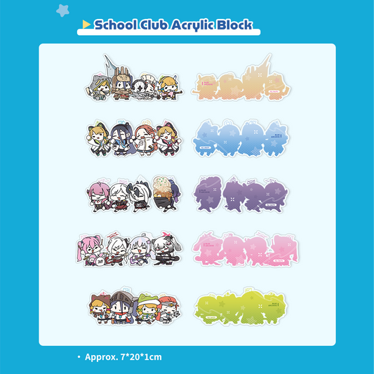 Blue Archive School Club Acrylic Standee | Art by Sechi