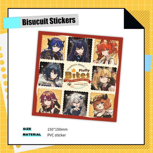 Arknights「Grab! Clean the Cafeteria!」Biscuit Stickers | Art by BreadGunn