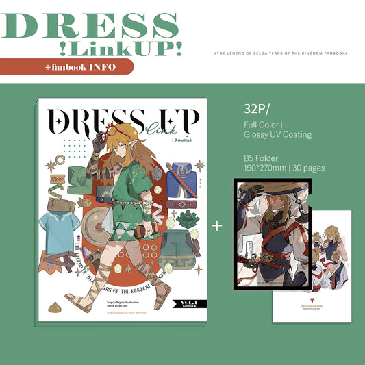 The Legend of Zelda: Tears of the Kingdom Doujin Artbook Set | Art by Leopardtiger