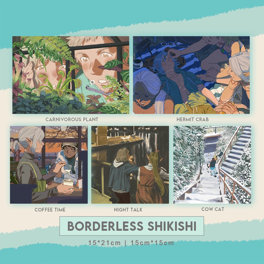 【Pre-order, ship from 5.30】Delicious in Dungeon Borderless Shikishi | Art by fyuu