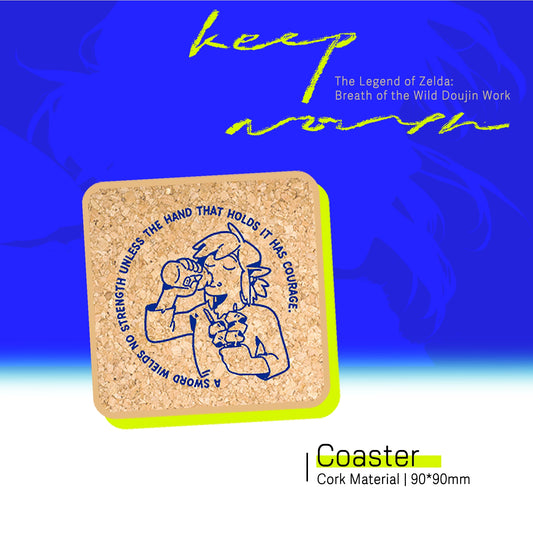 The Legend of Zelda: Breath of the Wild「Keep North」Themed Coaster | Art by LIP