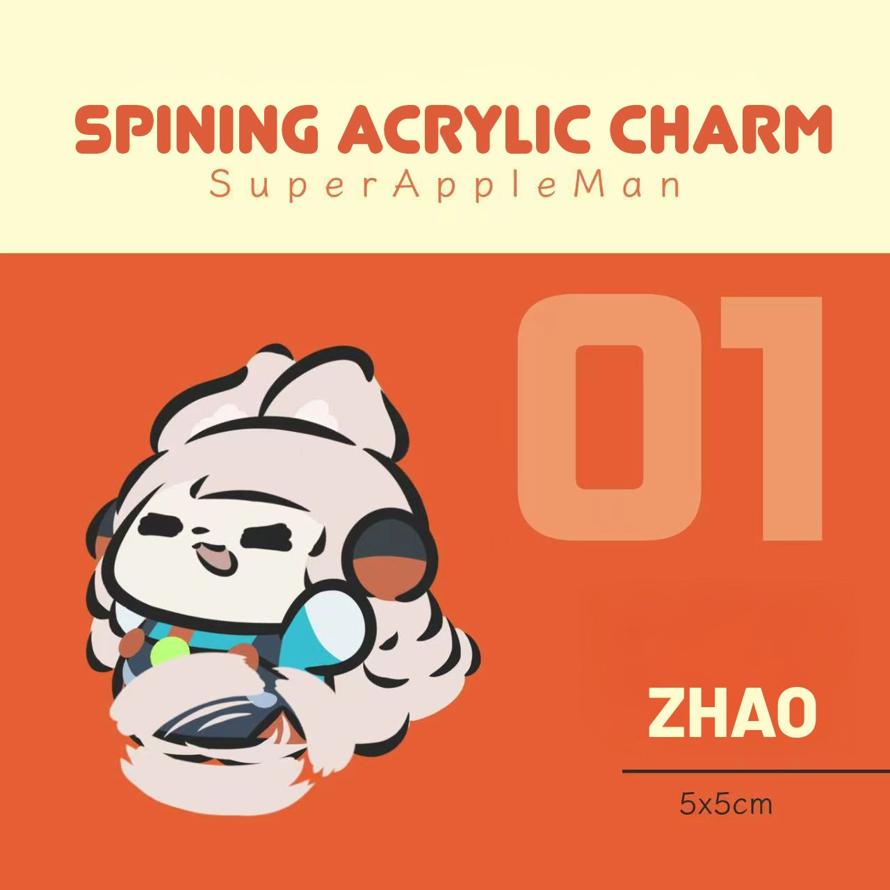 Zenless Zone Zero Doujin Spining Acrylic Charm | Art by SuperAppleMan🍎