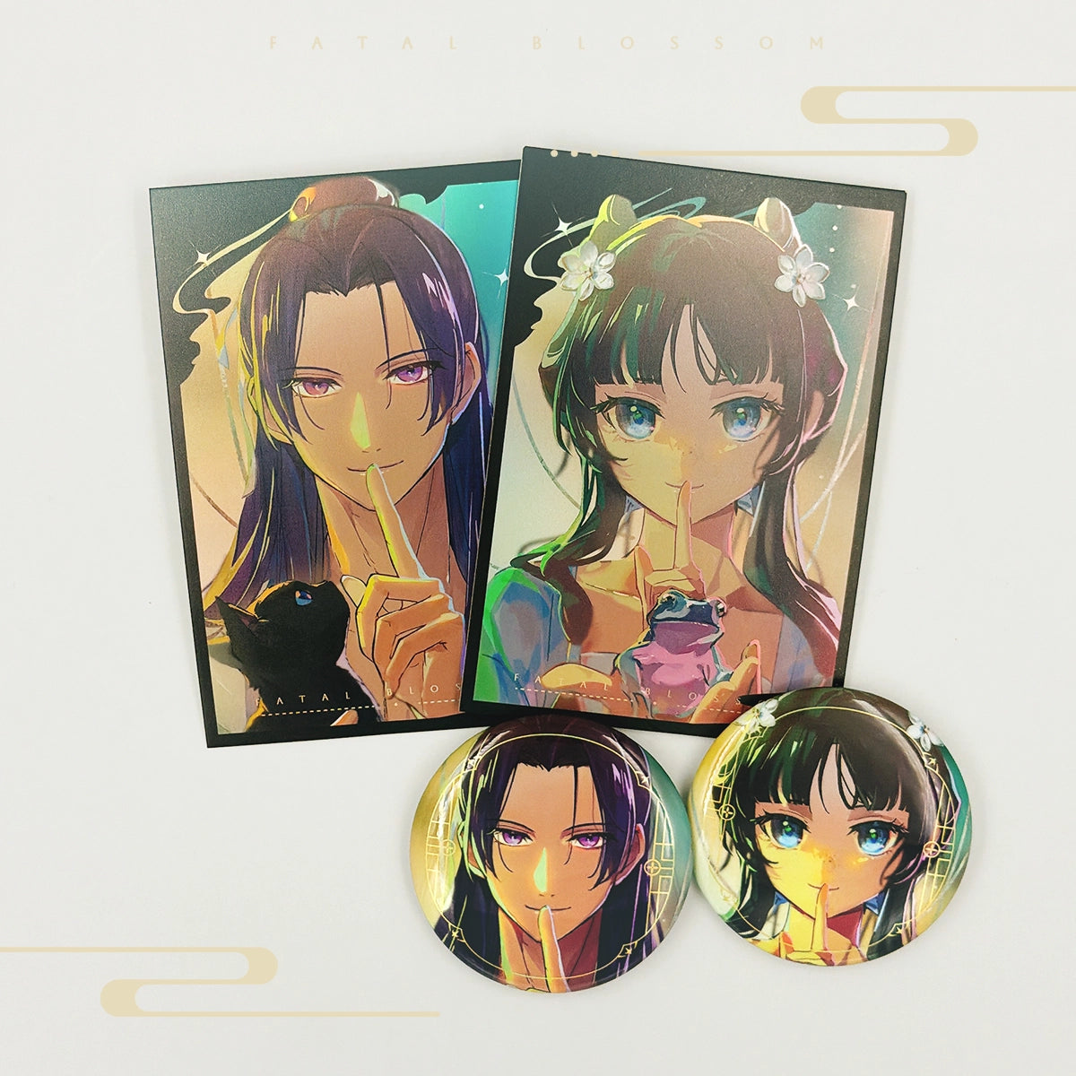 The Apothecary Diaries「Fatal Blossom」Badge Set | Art by YAXIN