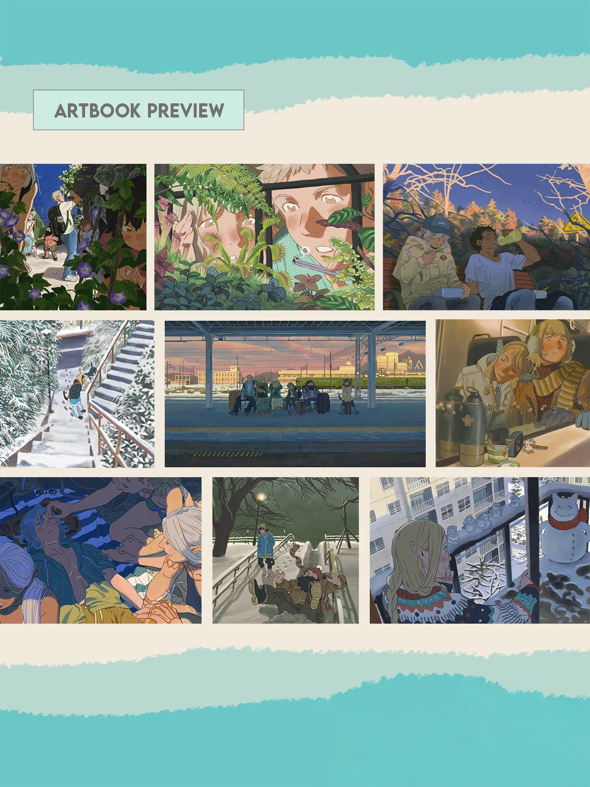 【Pre-order, ship from 5.30】Delicious in Dungeon Artbook「Corners in Dungeon」 | Art by fyuu