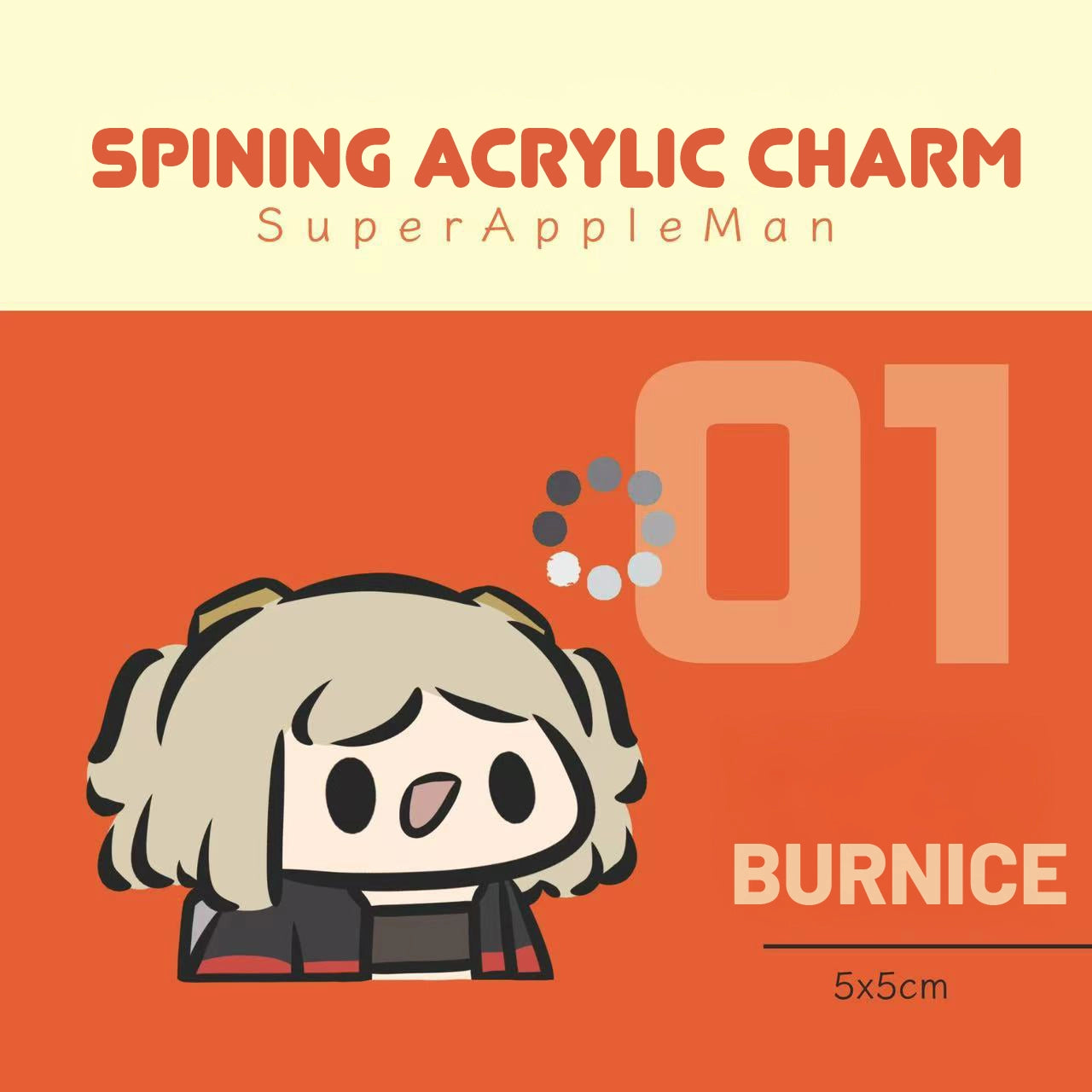 Zenless Zone Zero Doujin Spining Acrylic Charm | Art by SuperAppleMan🍎