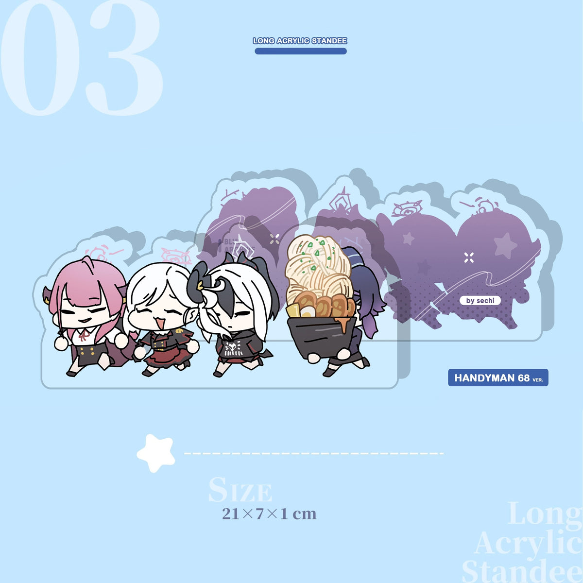 Blue Archive School Club Acrylic Standee | Art by Sechi