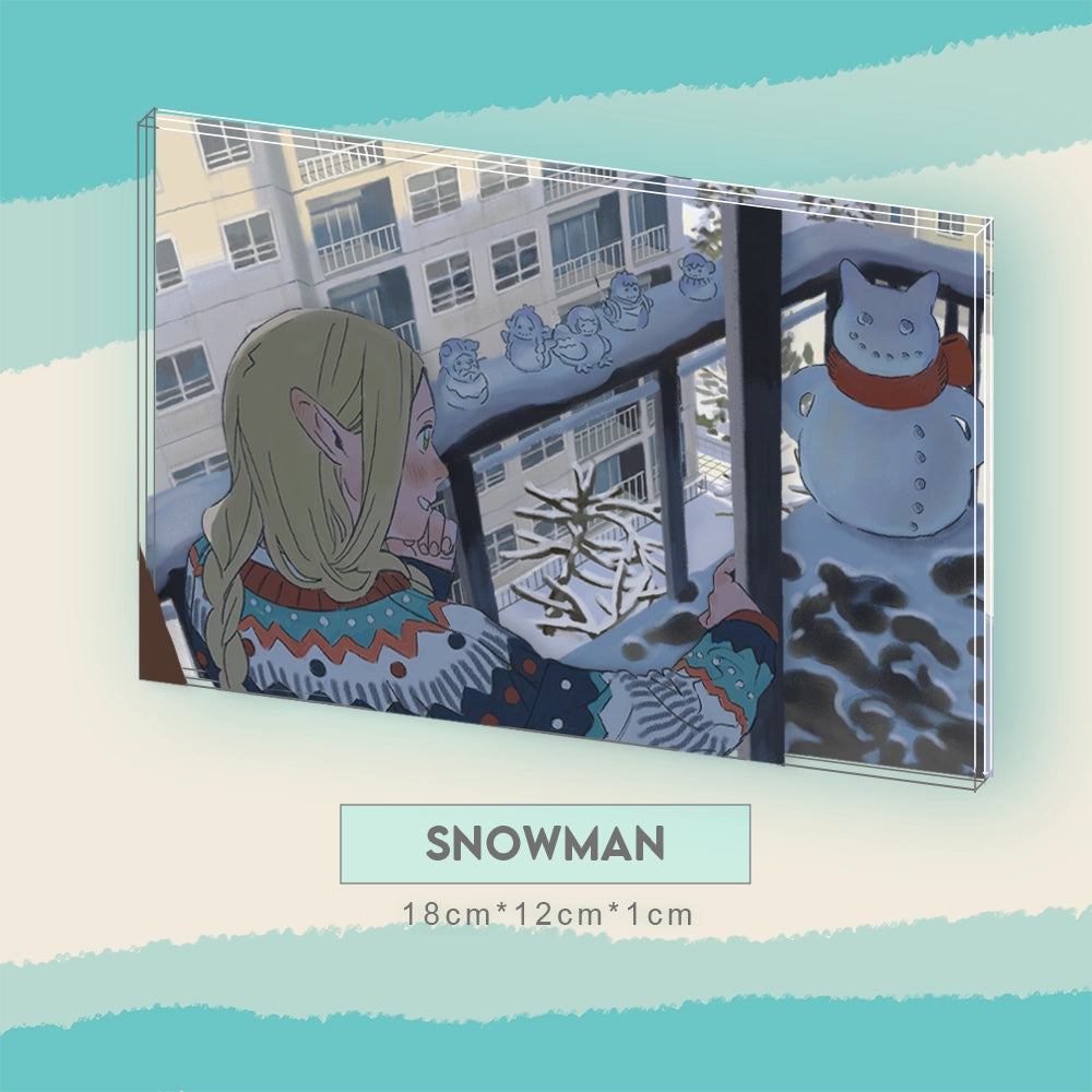 【Pre-order, ship from 5.30】Delicious in Dungeon Three-layer Acrylic Block | Art by fyuu