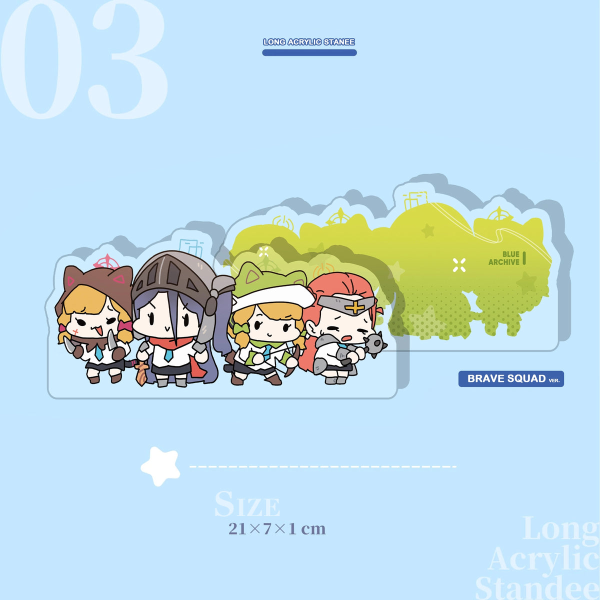 Blue Archive School Club Acrylic Standee | Art by Sechi