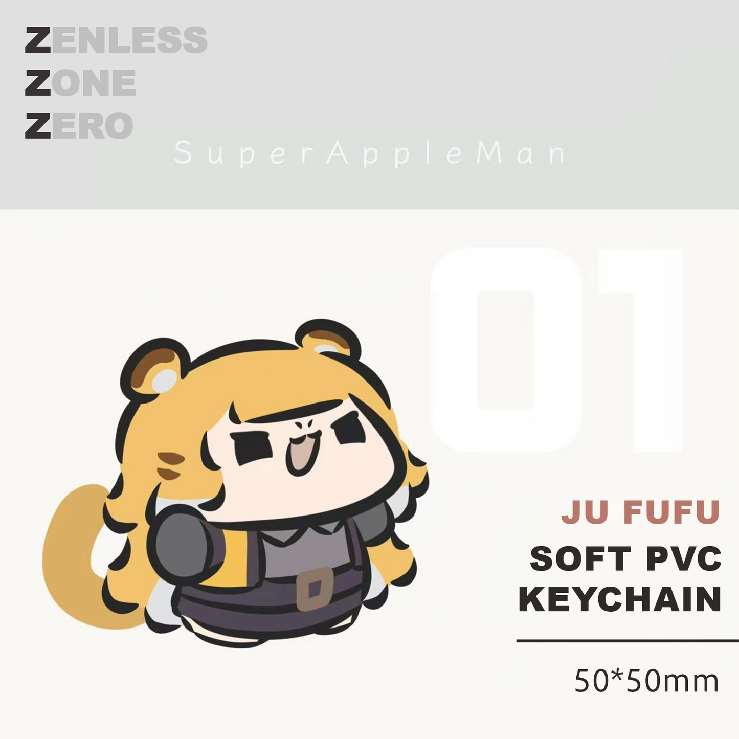 Zenless Zone Zero Doujin Soft PVC Keychain | Art by SuperAppleMan🍎