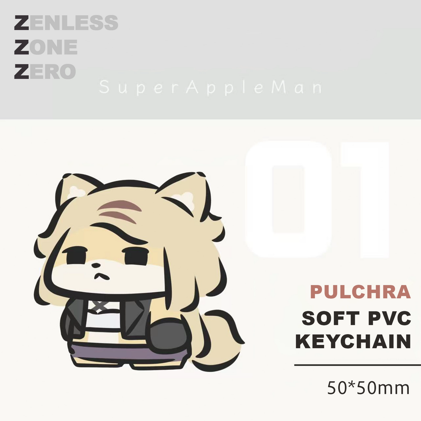 Zenless Zone Zero Doujin Soft PVC Keychain | Art by SuperAppleMan🍎